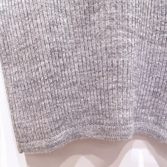 Courreges Grey Ribbed Turtleneck - S - Picture 5 of 7